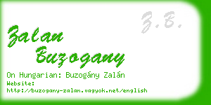 zalan buzogany business card
