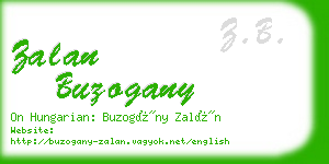 zalan buzogany business card